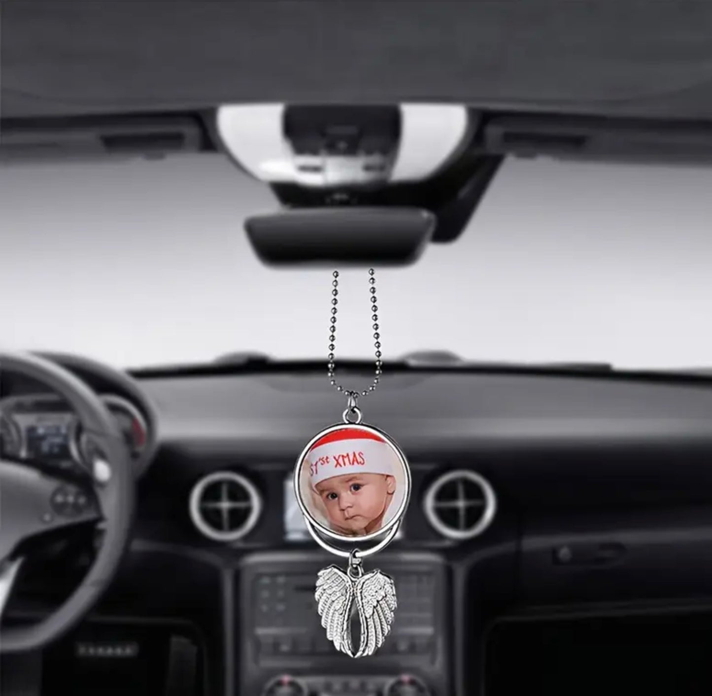 Rear View Mirror Car Memorial Decoration